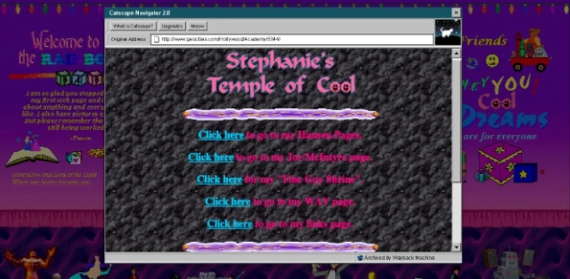 GeoCities Example